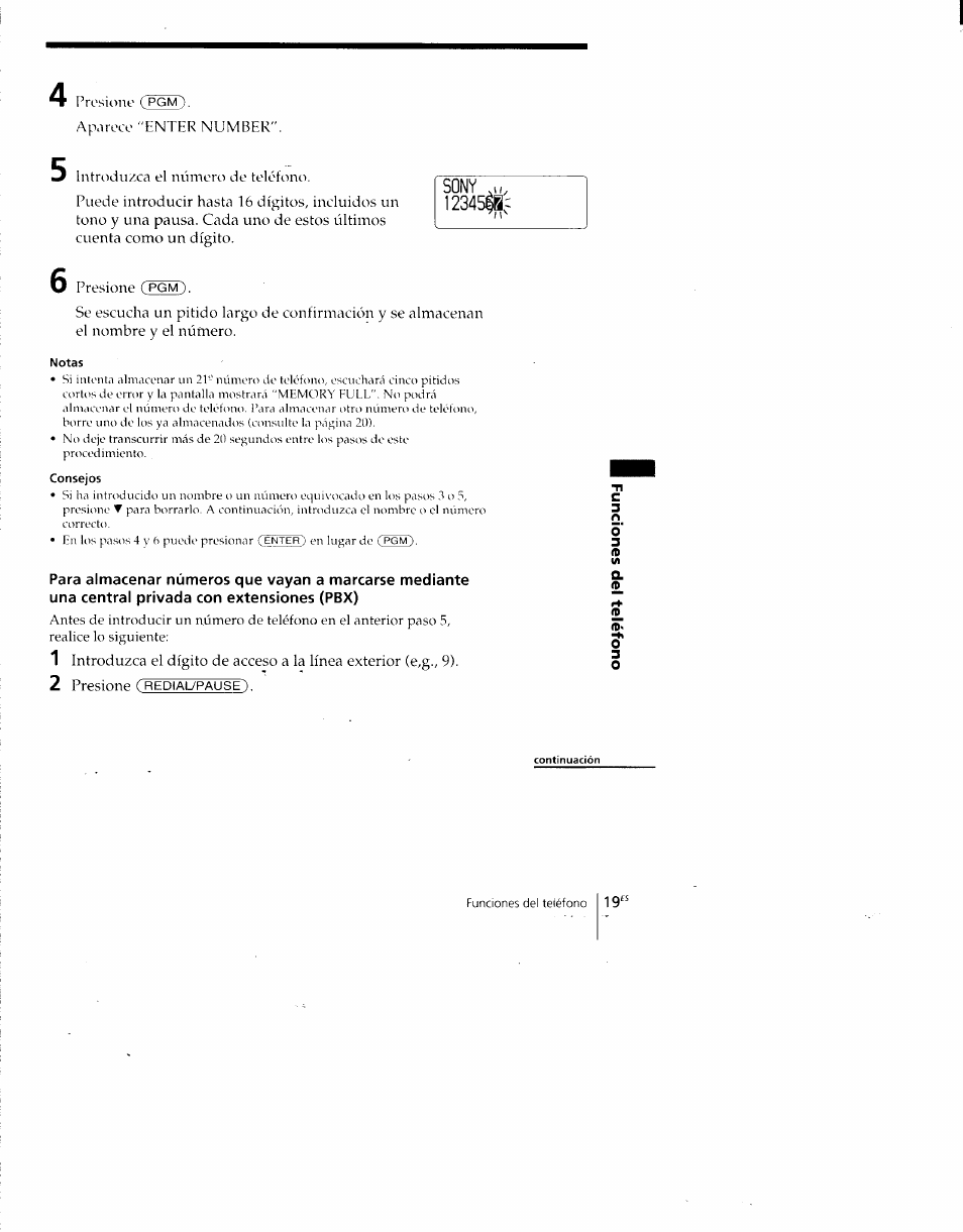 Notas, Consejos | Sony SPP-A700 User Manual | Page 65 / 92