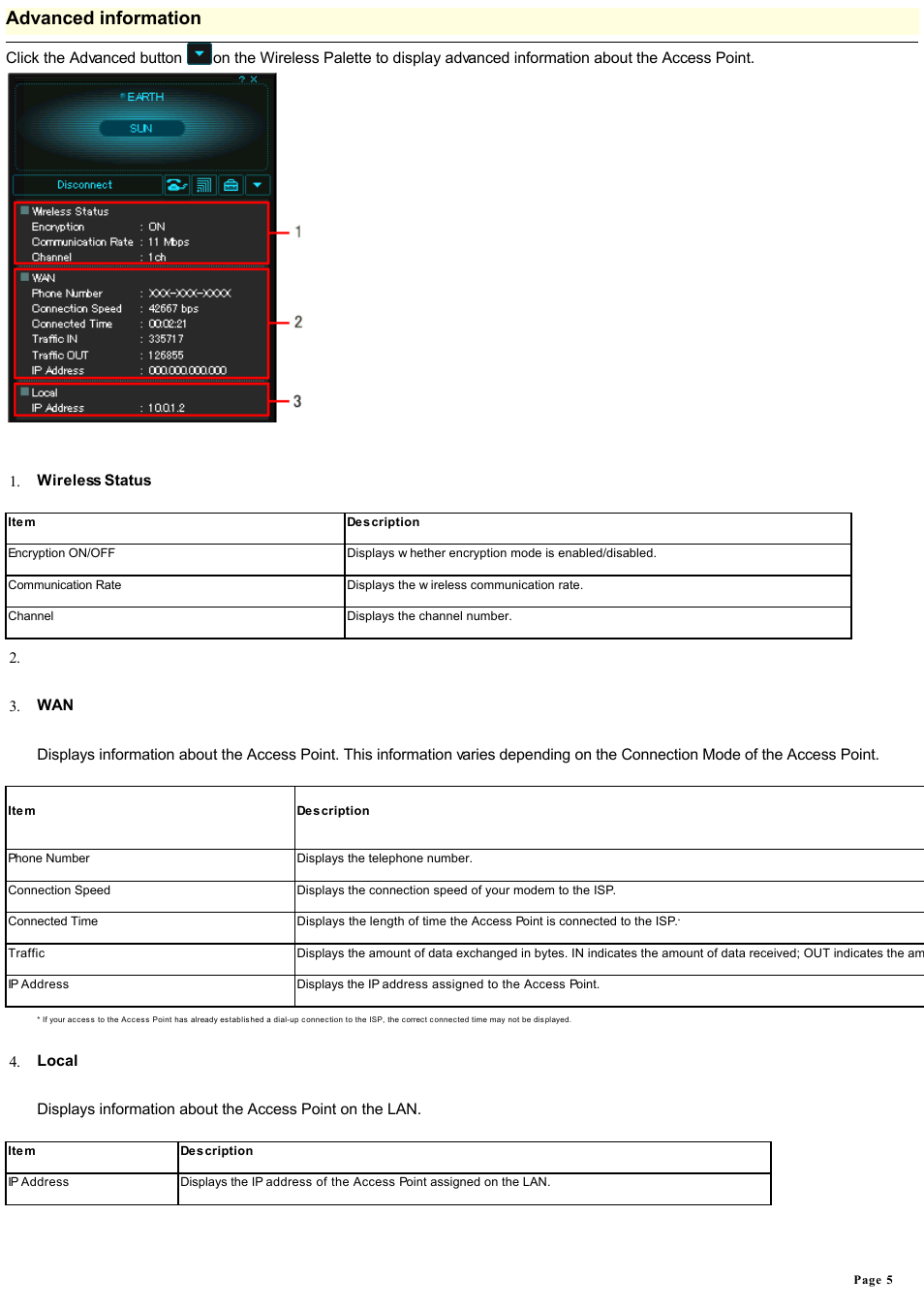 Advanced information | Sony PCWA-A100 User Manual | Page 5 / 17