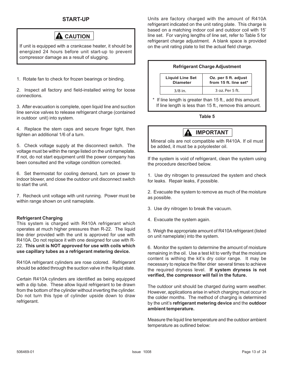 Allied Air Enterprises 4AC18LT User Manual | Page 13 / 24