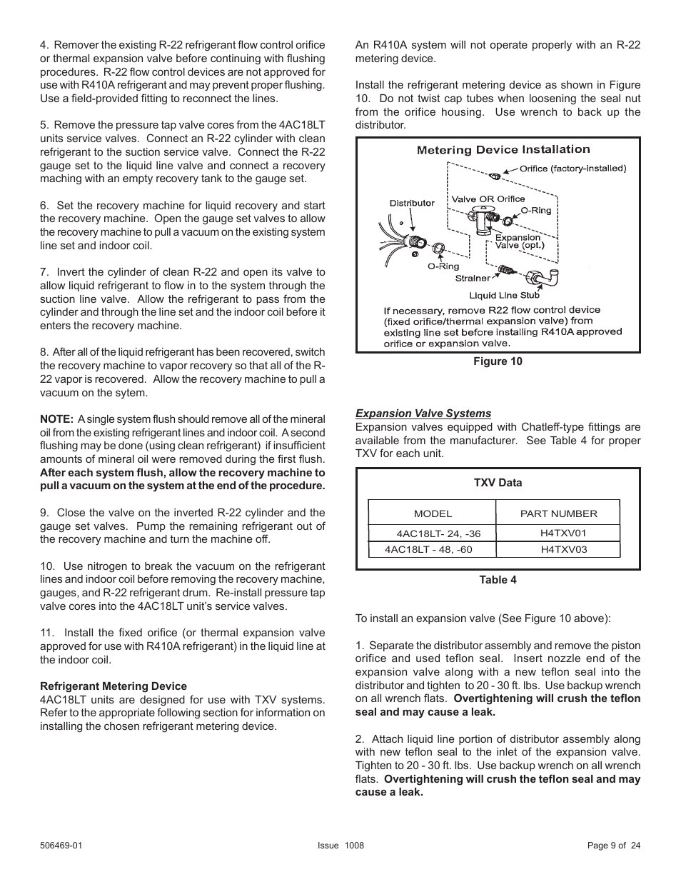 Allied Air Enterprises 4AC18LT User Manual | Page 9 / 24