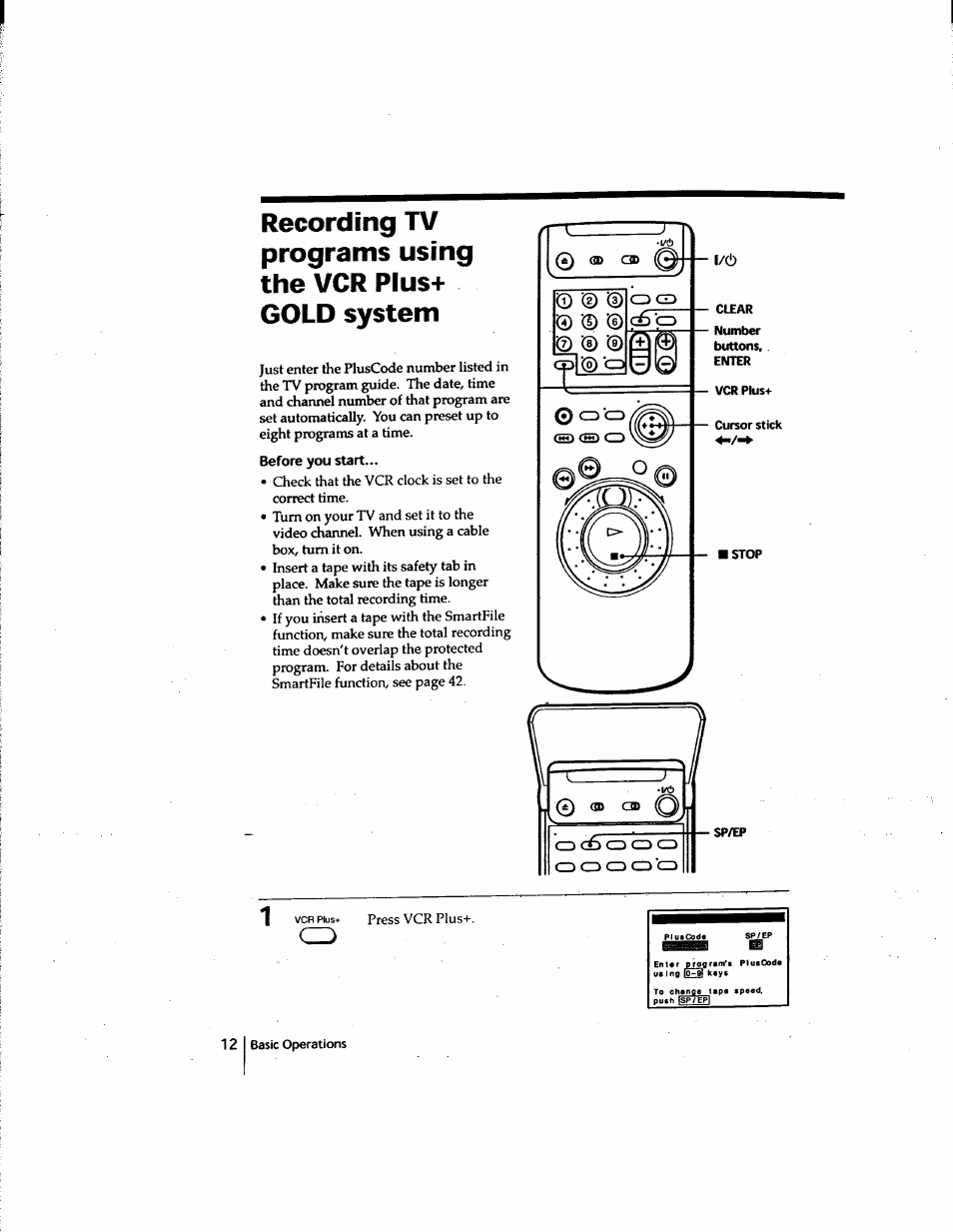 Before you start | Sony SLV-M91HF User Manual | Page 12 / 80