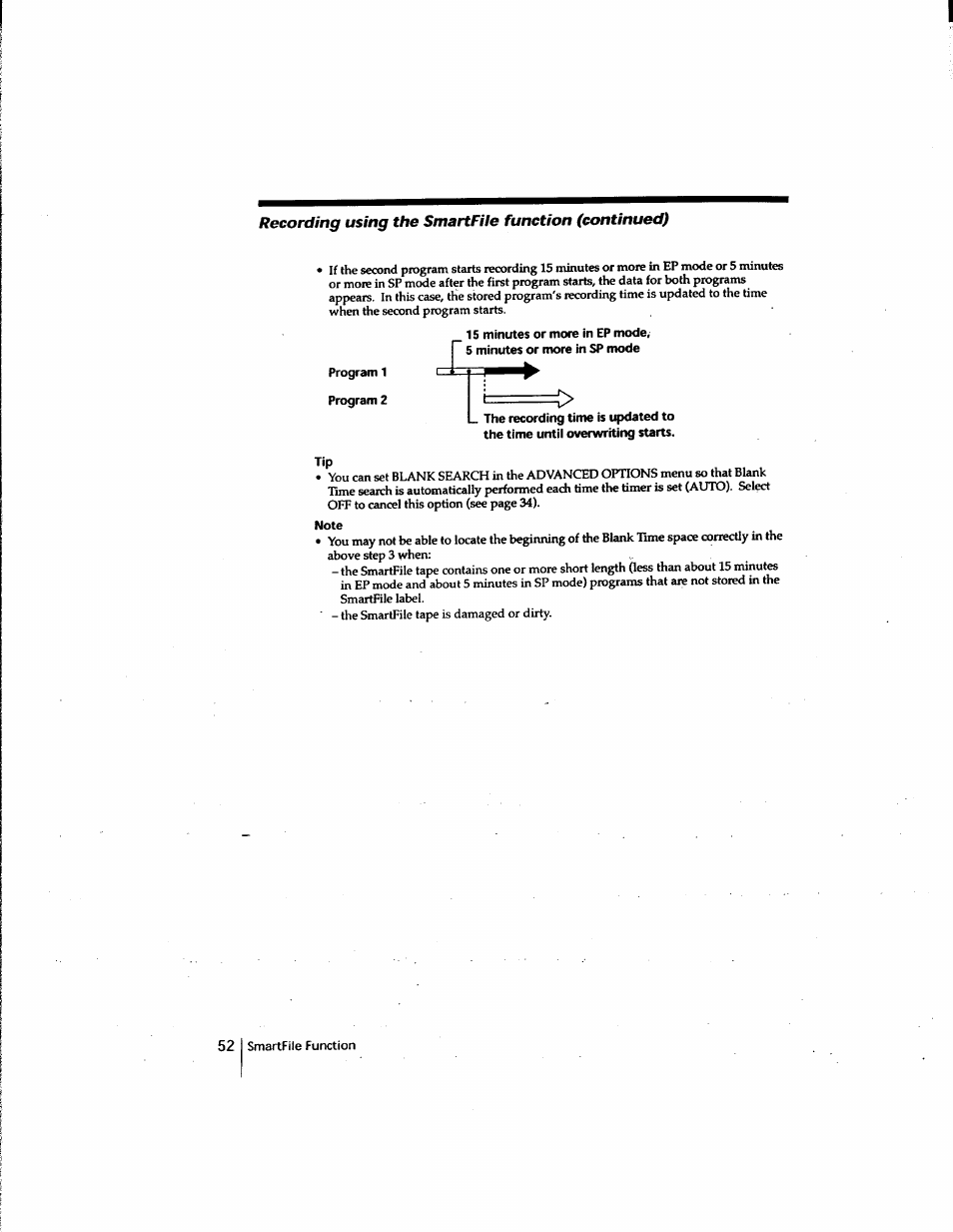 Note | Sony SLV-M91HF User Manual | Page 52 / 80