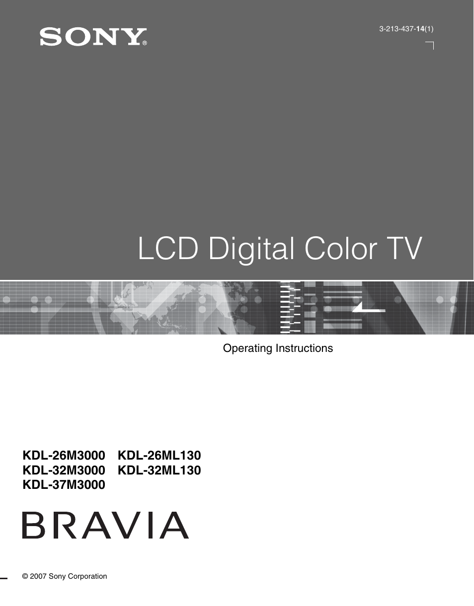 Sony KDL-26M3000 User Manual | 48 pages