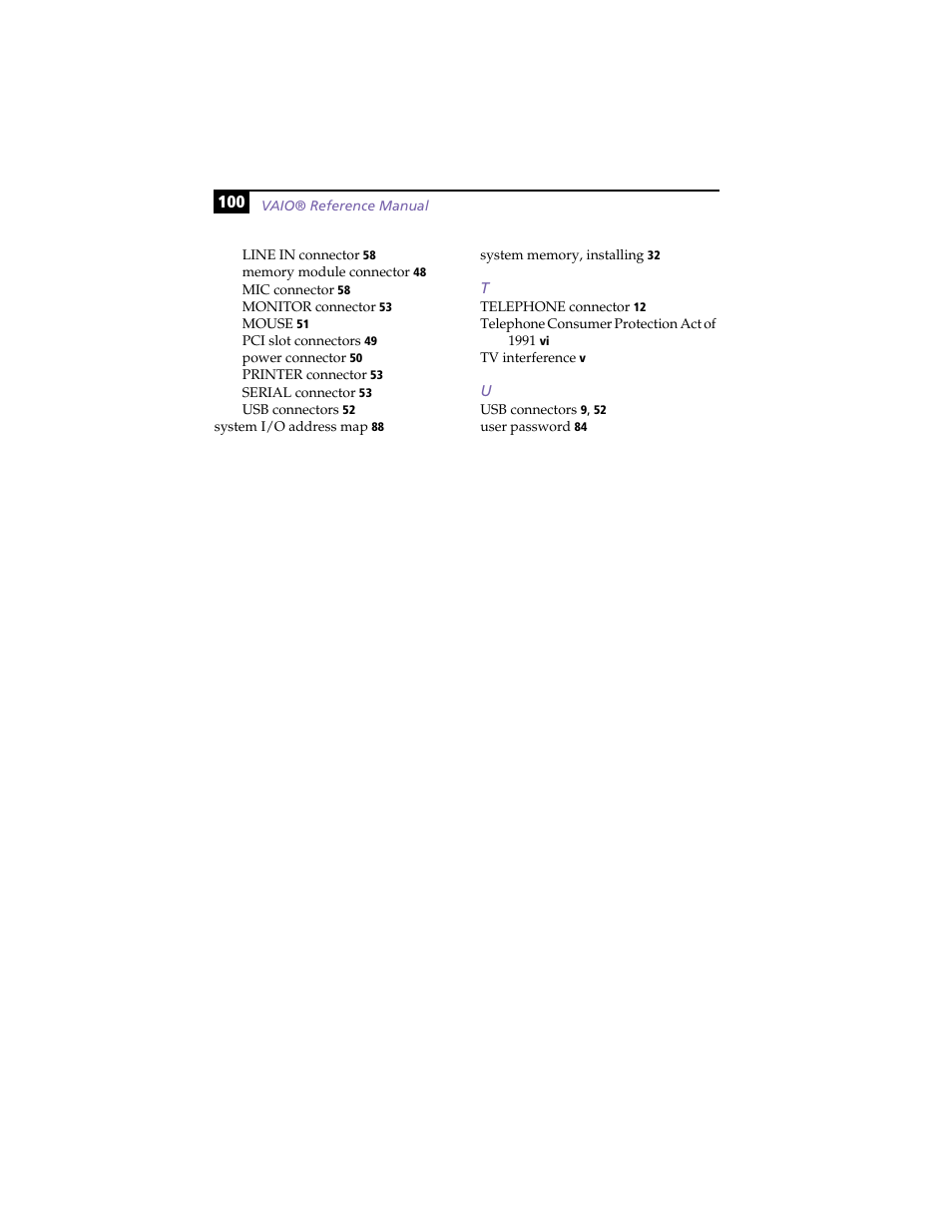 Sony PCV-J100 User Manual | Page 114 / 114