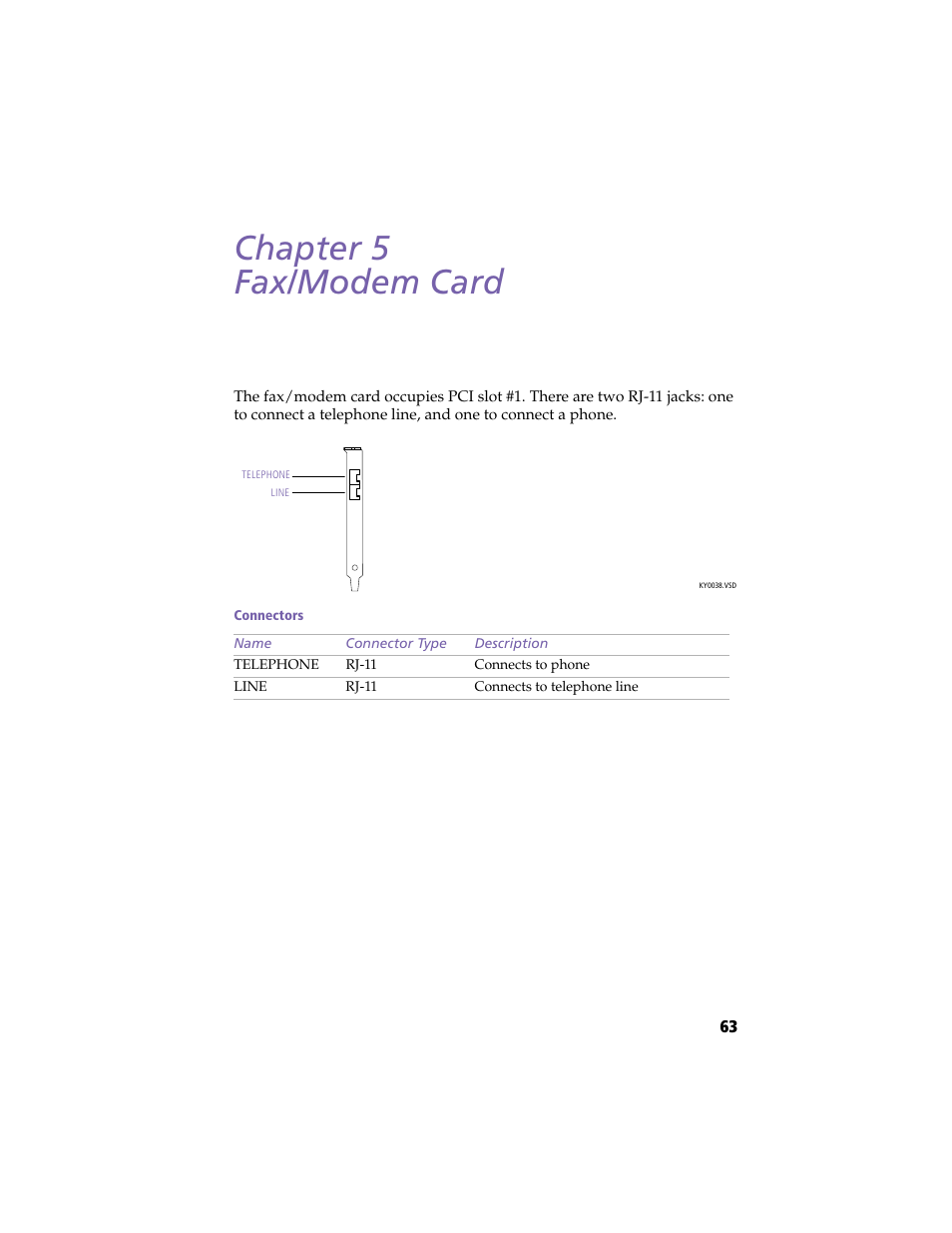 Fax/modem card, Chapter 5 — fax/modem card, Chapter 5 fax/modem card | Sony PCV-J100 User Manual | Page 77 / 114