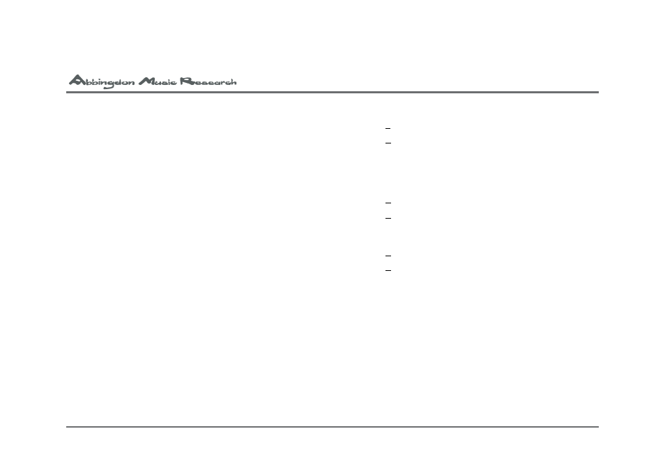 Abbingdon Music Research Compact Disk Processor CD-77 User Manual | Page 38 / 39