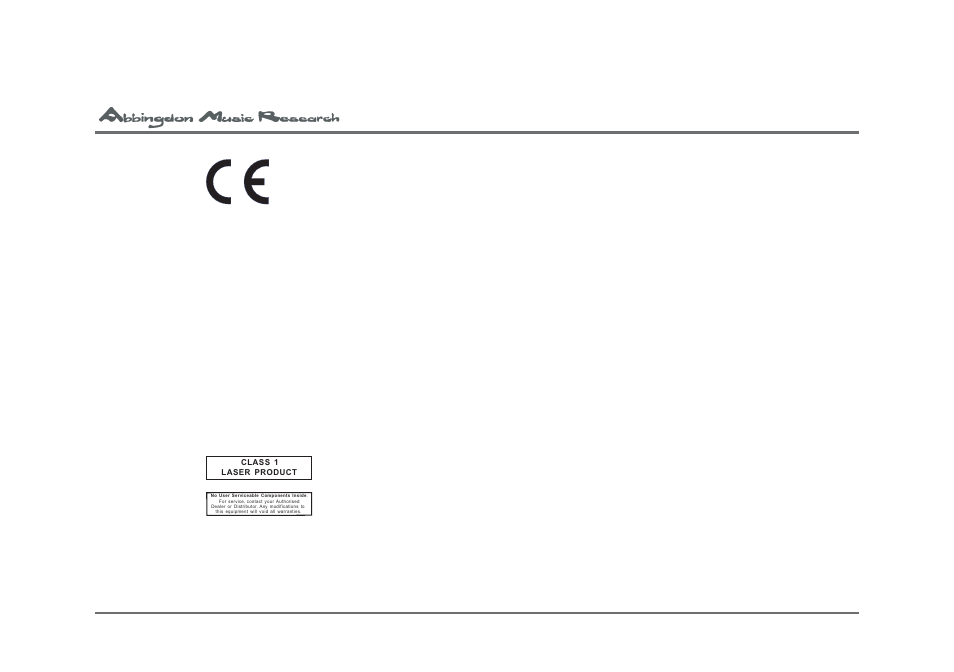 Laser safety | Abbingdon Music Research Compact Disk Processor CD-77 User Manual | Page 4 / 39