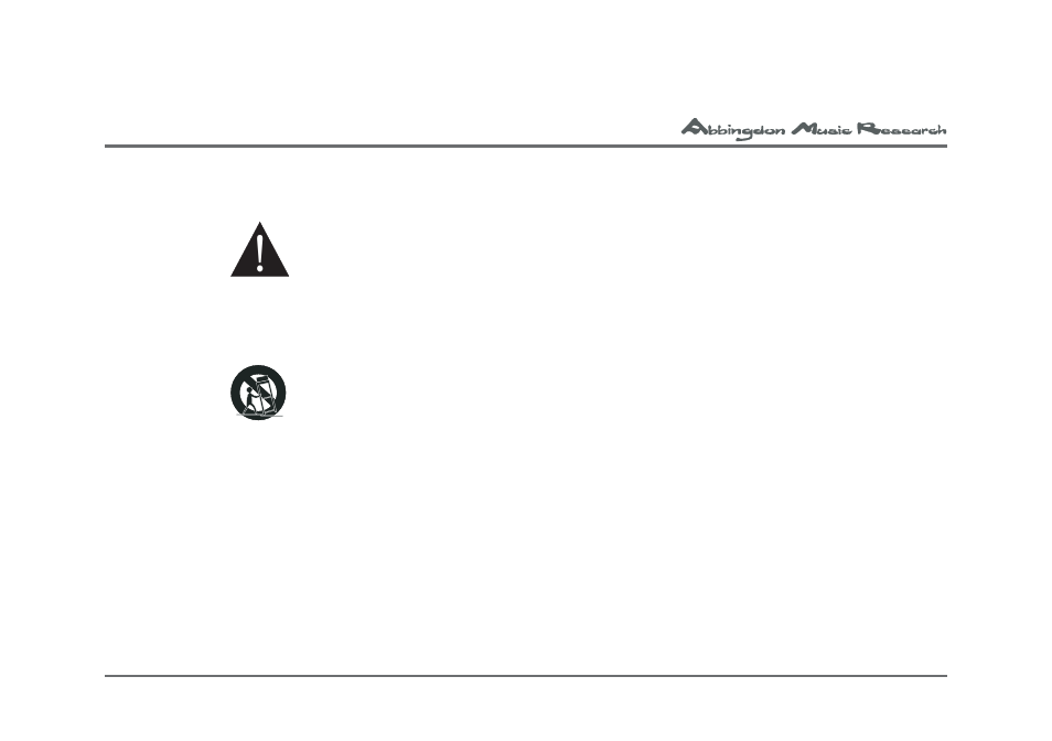 Warnings | Abbingdon Music Research Compact Disk Processor CD-77 User Manual | Page 5 / 39