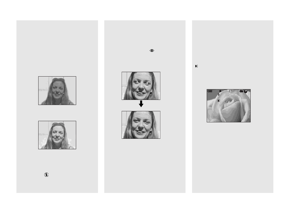 When shooting images against a light source, Recording images with the af illuminator | Sony MVC-CD350 User Manual | Page 28 / 120