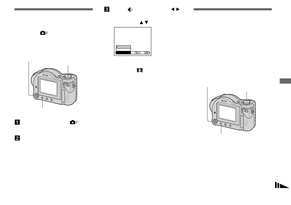 Deciding the still image quality, Creating or selecting a folder | Sony MVC-CD350 User Manual | Page 41 / 120