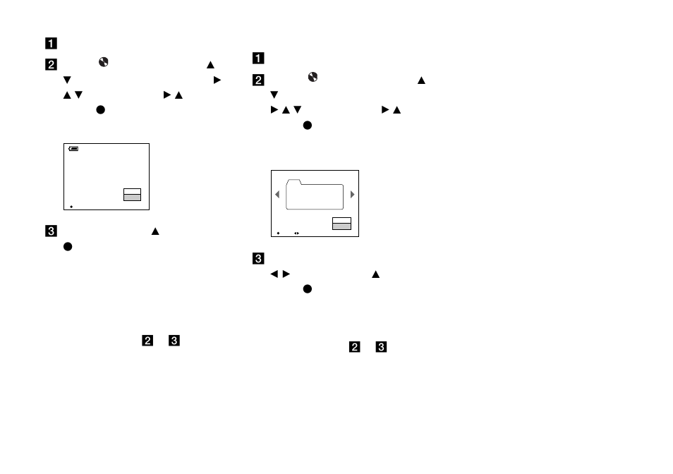Creating a new folder, Changing the recording folder | Sony MVC-CD350 User Manual | Page 42 / 120