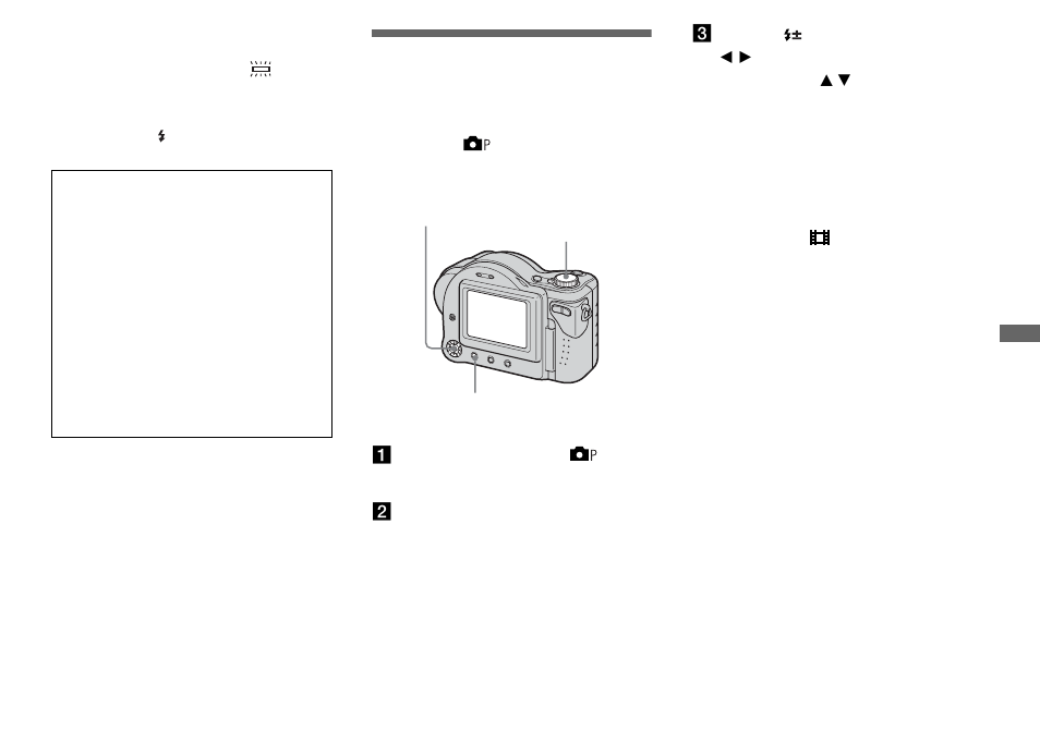 Adjusting the flash level, Flash level | Sony MVC-CD350 User Manual | Page 49 / 120