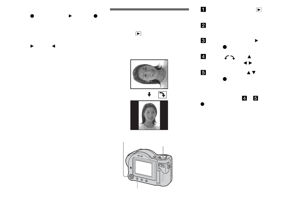 Rotating still images, Rotate | Sony MVC-CD350 User Manual | Page 62 / 120