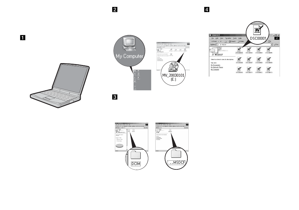Viewing images through a cd-rom drive, Viewing images through a cd-rom, Drive | Sony MVC-CD350 User Manual | Page 78 / 120