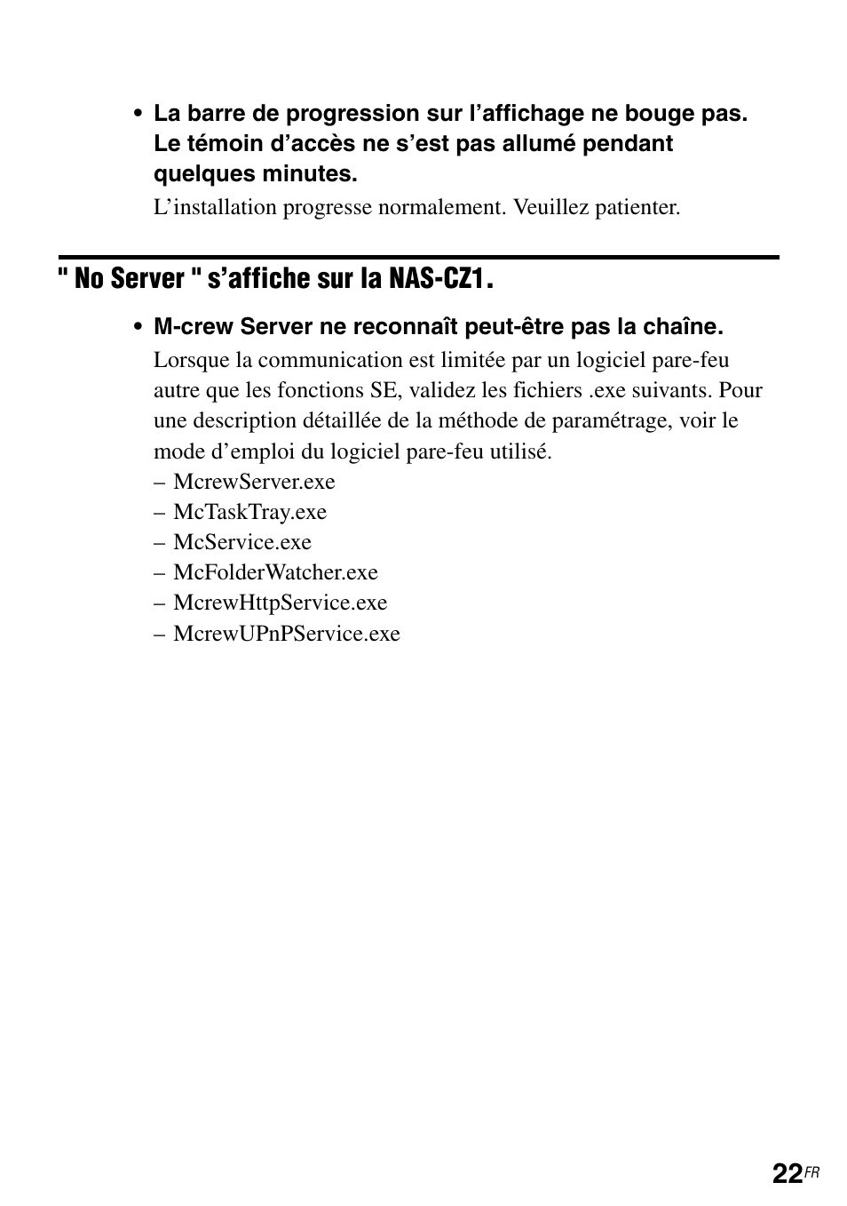 No server " s’affiche sur la nas-cz1 | Sony NAS-CZ1 User Manual | Page 45 / 264