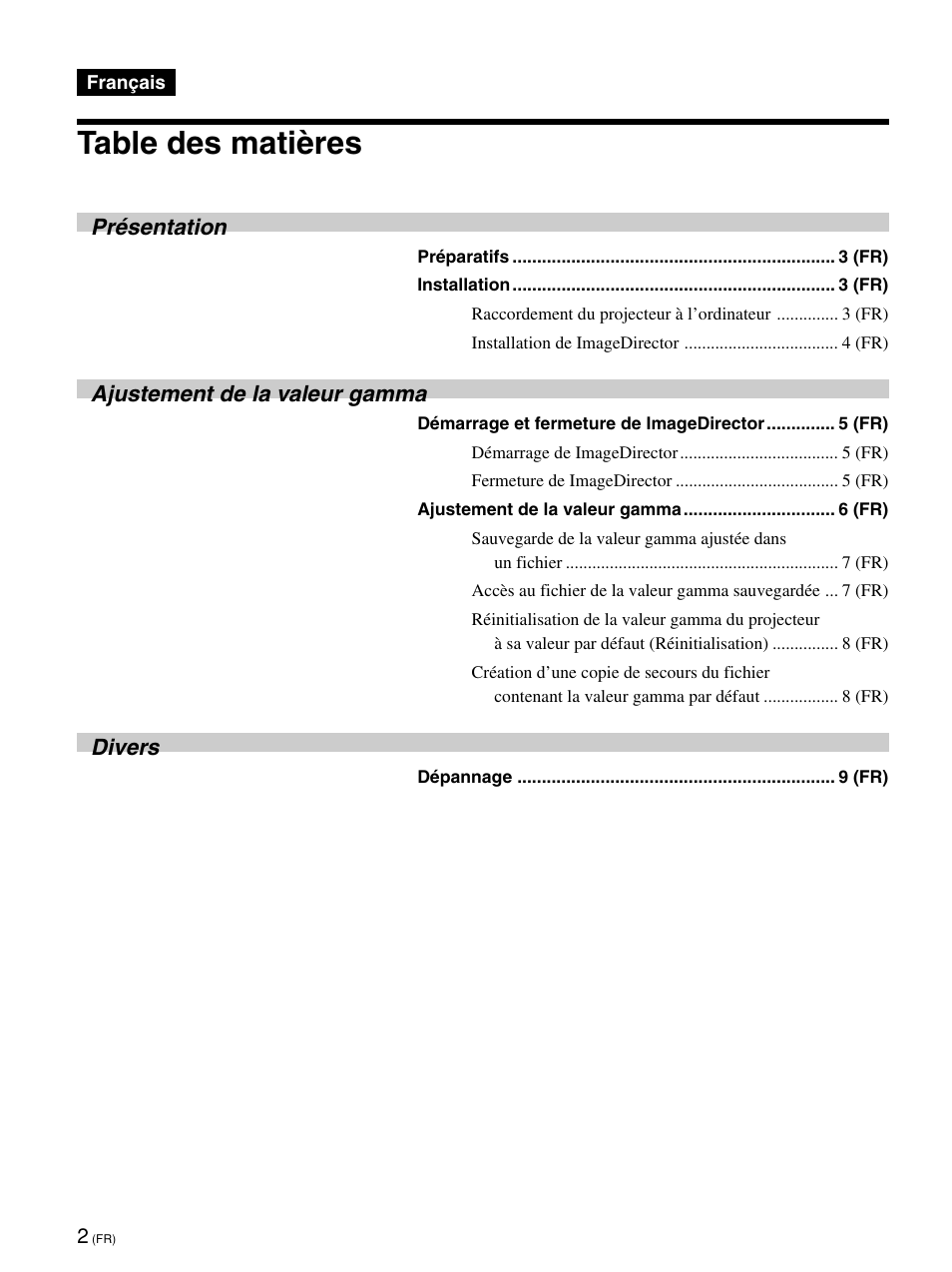 Sony VPL-VW12HT User Manual | Page 12 / 58