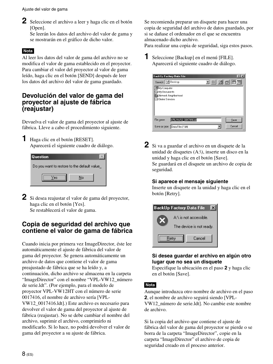 Sony VPL-VW12HT User Manual | Page 38 / 58