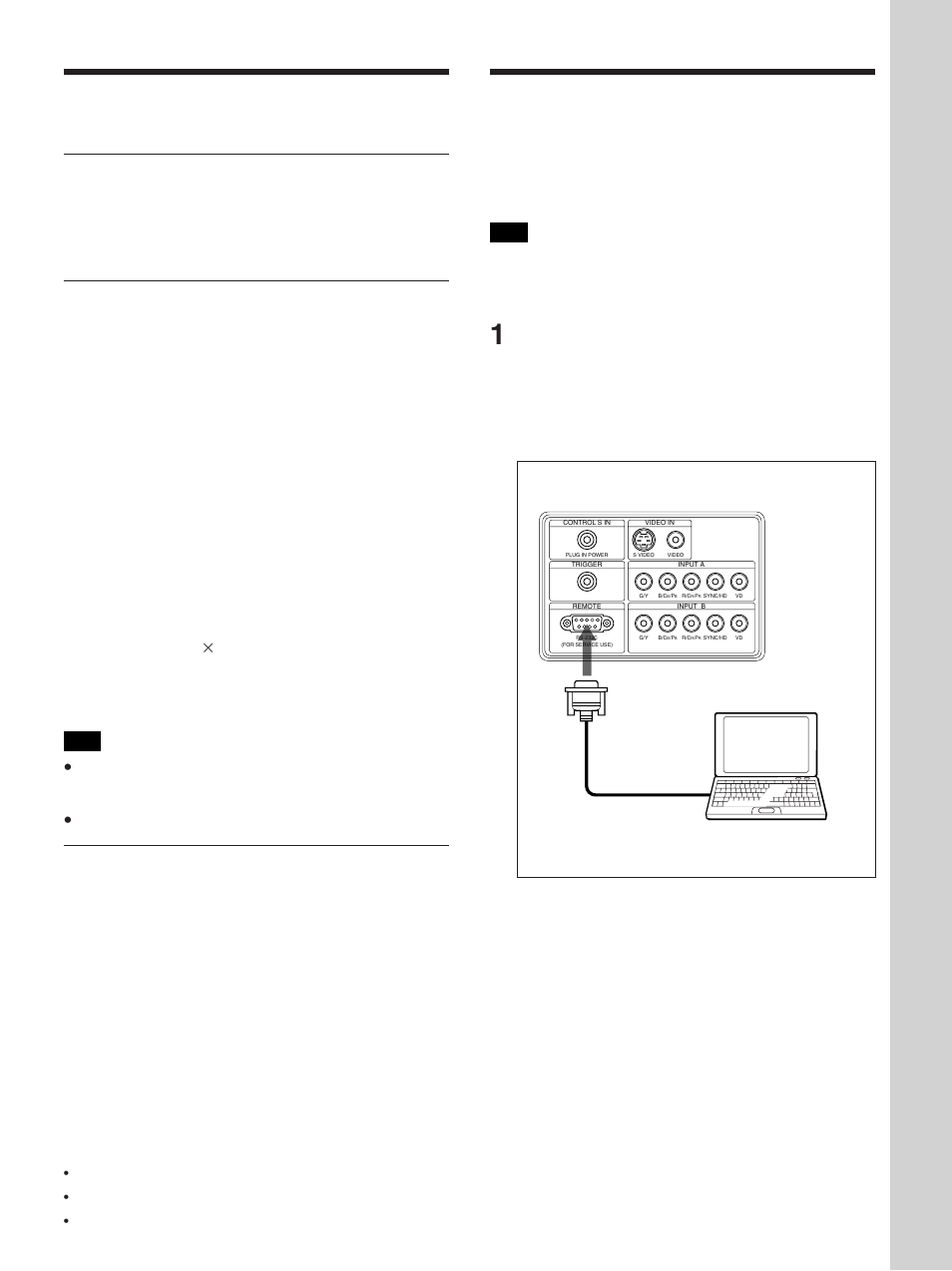 使用前须知, 准备工作, 连接投影机和电脑 | 关于 imagedirector, 操作系统的环境, 投影机伽马值的出厂设定, 仅当投影机和电脑电源关闭时将两者连接起来，若 电源打开时将其连接，可能会将它们损坏 | Sony VPL-VW12HT User Manual | Page 51 / 58