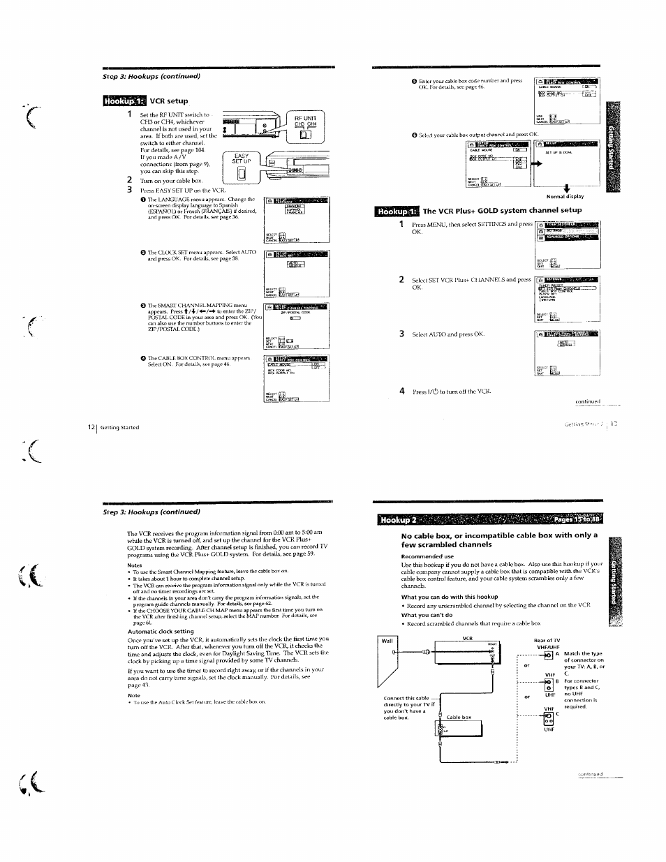 Hopkupri, Hookup 2 | Sony SLV-789HF User Manual | Page 7 / 31