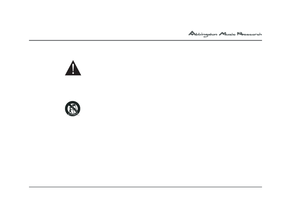 Warnings | Abbingdon Music Research Reference Class Proffessional Monitor LS-77 User Manual | Page 3 / 53