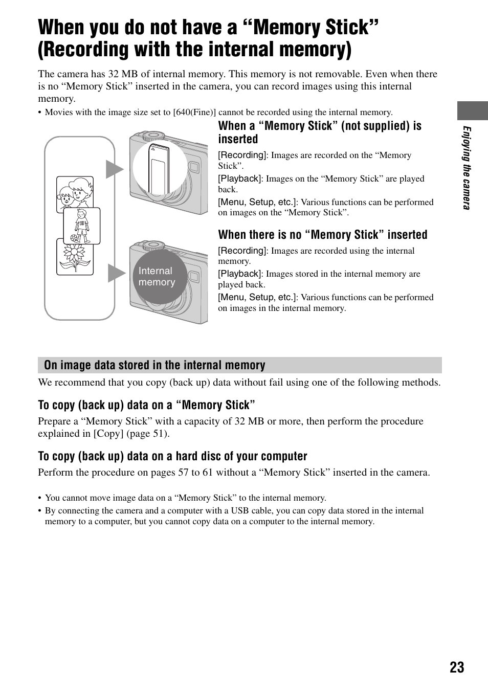 Sony DSC-W5 User Manual | Page 23 / 99