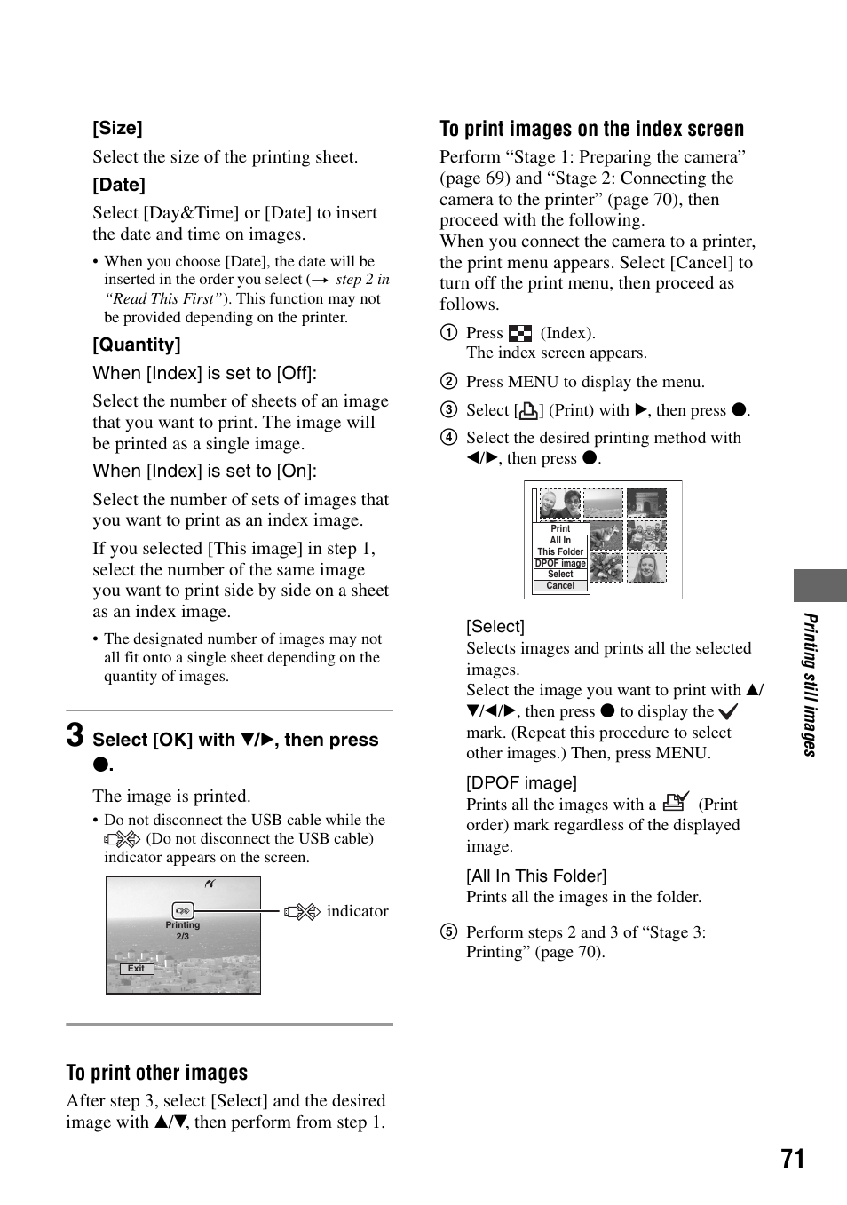 E (71) | Sony DSC-W5 User Manual | Page 71 / 99