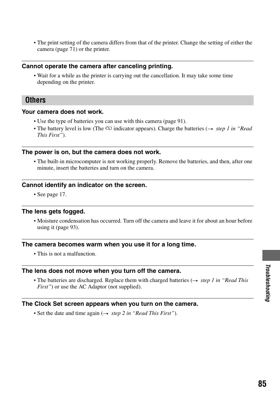 Others | Sony DSC-W5 User Manual | Page 85 / 99
