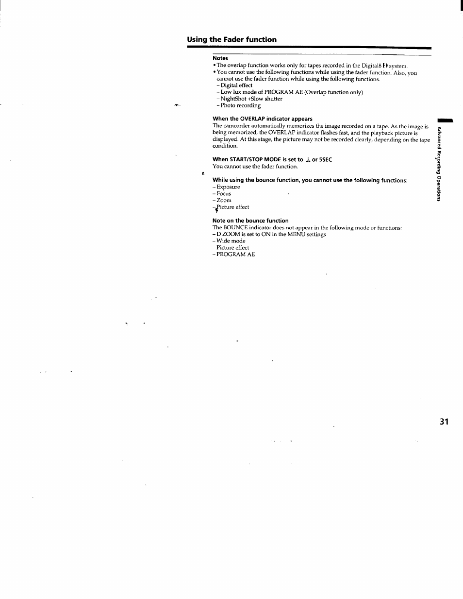 Sony DCR-TRV103 User Manual | Page 31 / 84