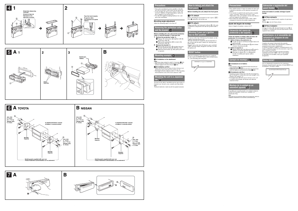 Toyota, Nissan | Sony CDX-GT61UI User Manual | Page 2 / 2