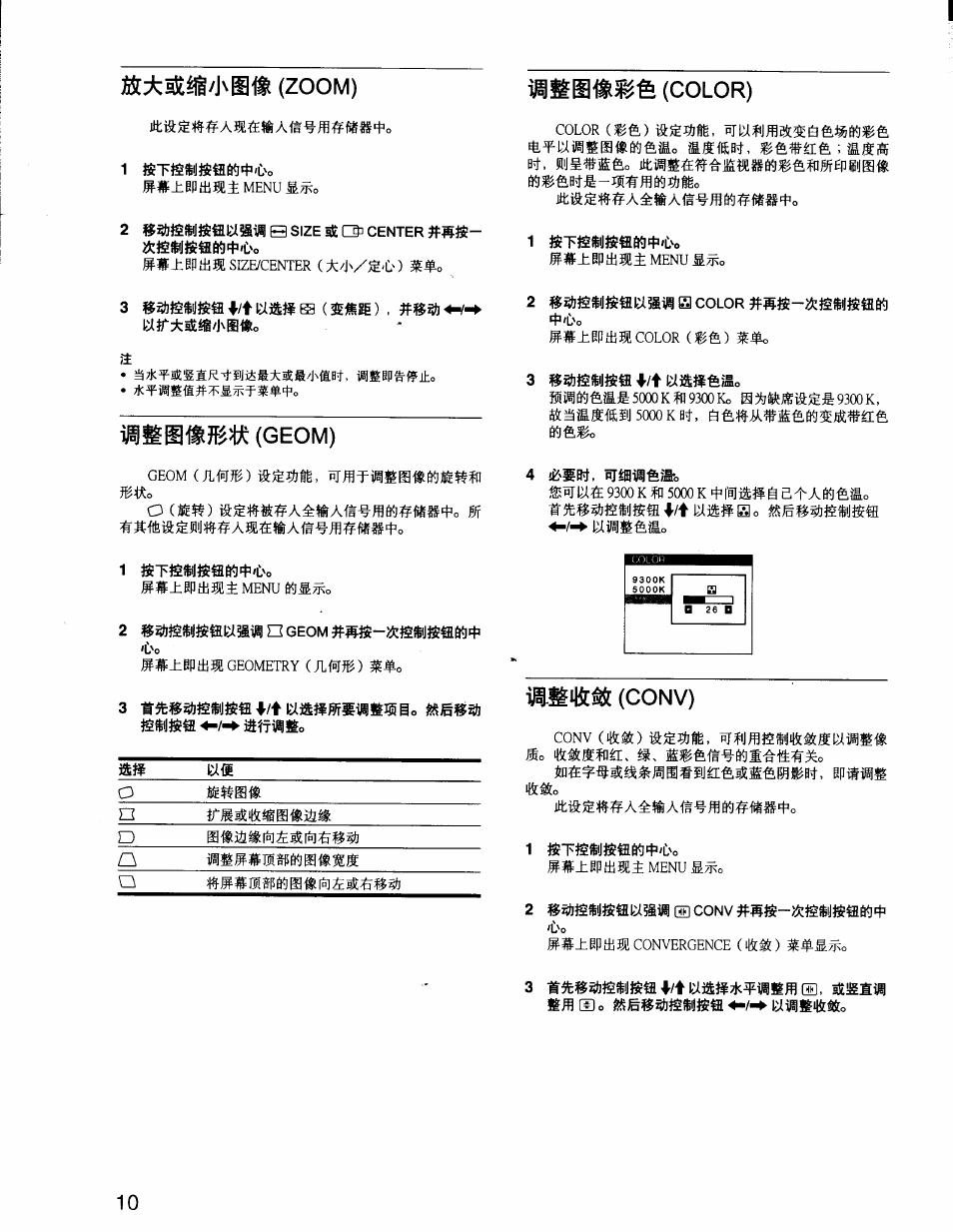 1 sts»jsffl6<)4^'e'o, 2 ®?iis$imp:i®iingeom^s^-ii:saj$siw4, Conv) | Mmmw, O ( m m ), Las o, Nd o o, Gp * a | Sony CPD-G200 User Manual | Page 52 / 61