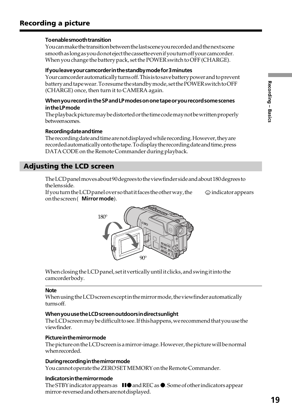 Sony DCR-TRV130 User Manual | Page 19 / 112