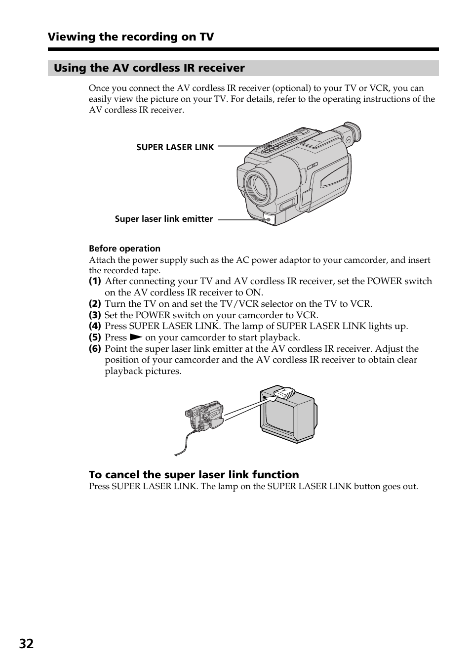 Sony DCR-TRV130 User Manual | Page 32 / 112