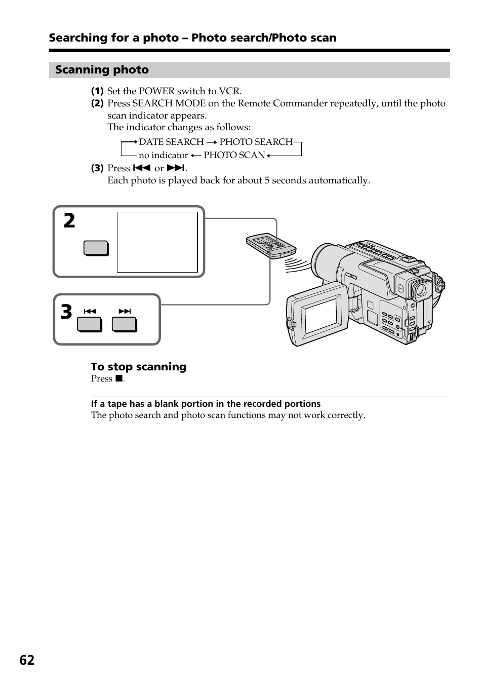 Sony DCR-TRV130 User Manual | Page 62 / 112