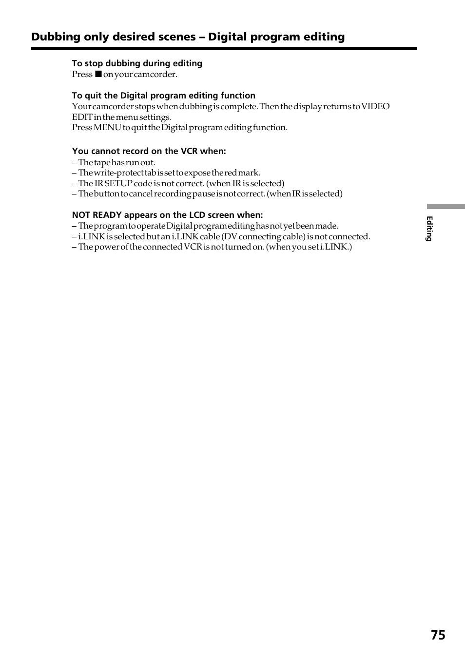 Sony DCR-TRV130 User Manual | Page 75 / 112