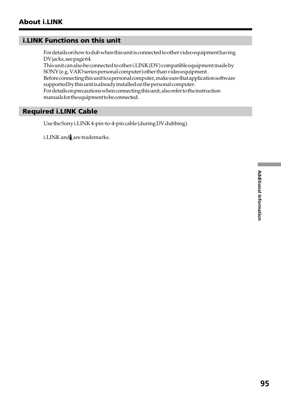 Sony DCR-TRV130 User Manual | Page 95 / 112