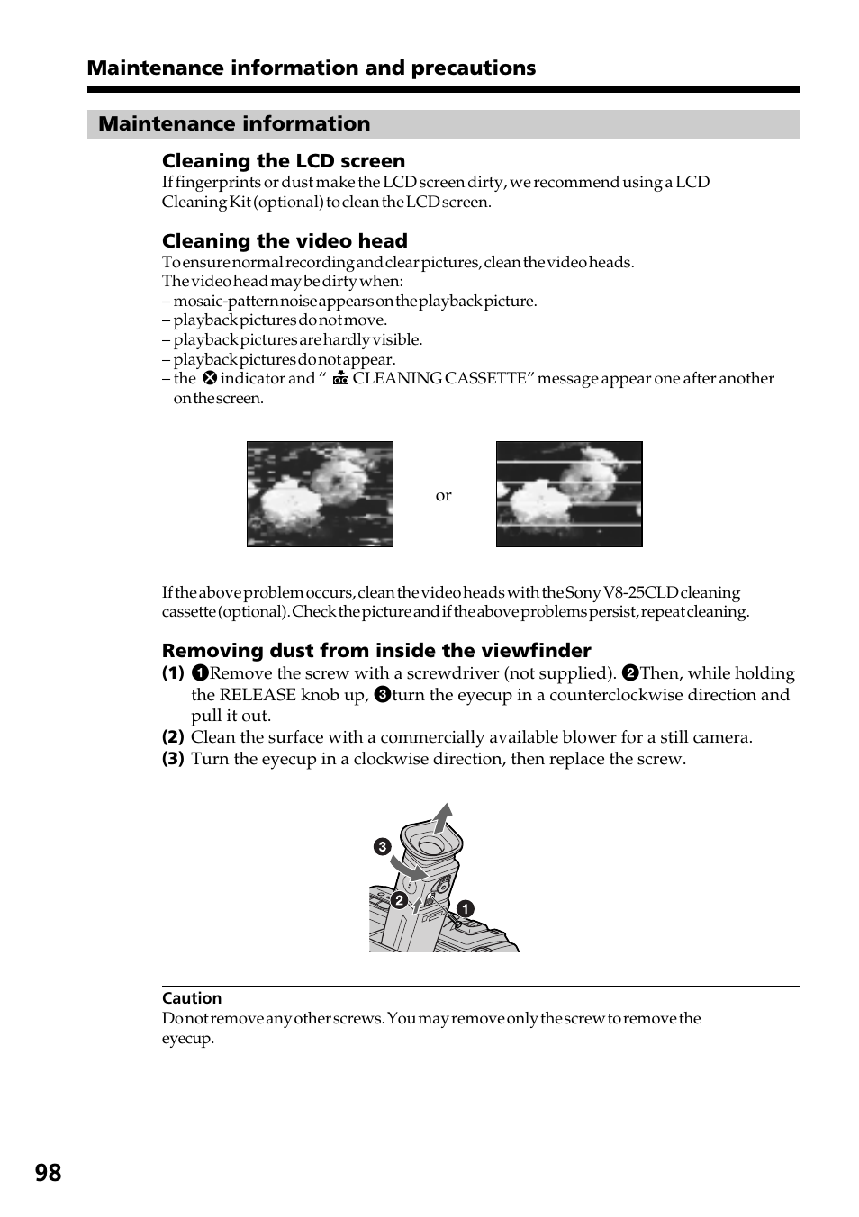 Sony DCR-TRV130 User Manual | Page 98 / 112