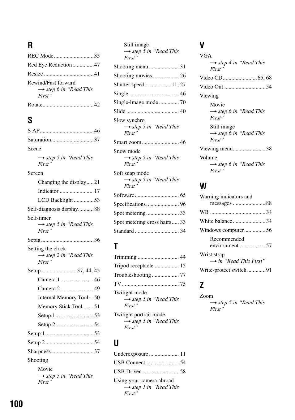 Sony DSC-S90 User Manual | Page 100 / 103