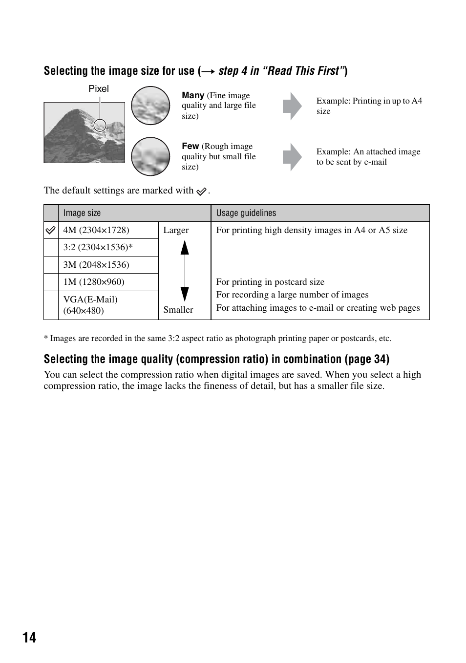 Sony DSC-S90 User Manual | Page 14 / 103