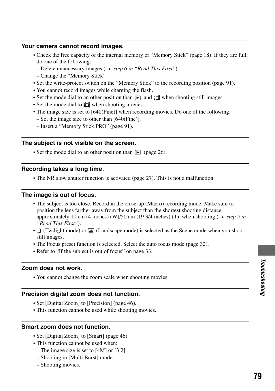 Sony DSC-S90 User Manual | Page 79 / 103