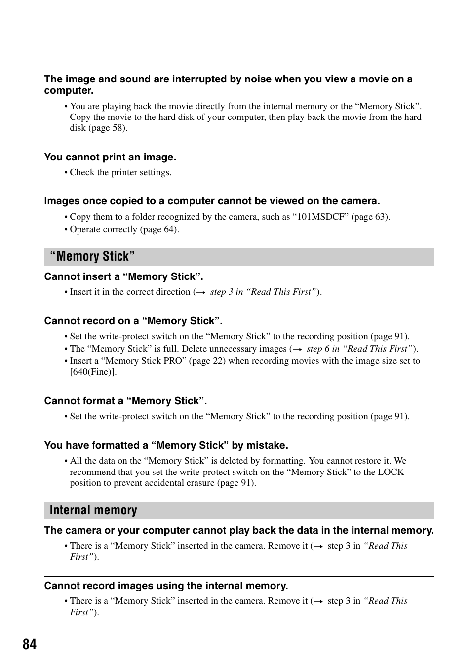 Sony DSC-S90 User Manual | Page 84 / 103