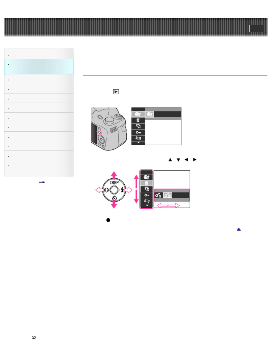 Using menu items (viewing), Cyber-shot user guide | Sony DSC-H300 User Manual | Page 37 / 180