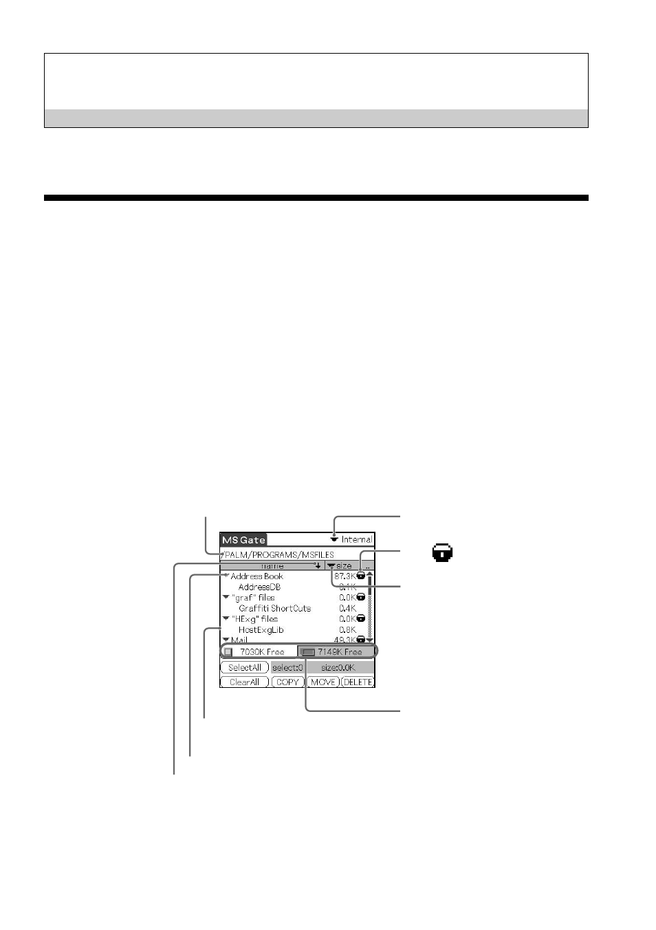 Operation, Starting ms gate ver. 2.1 | Sony PEG-T415 User Manual | Page 5 / 16