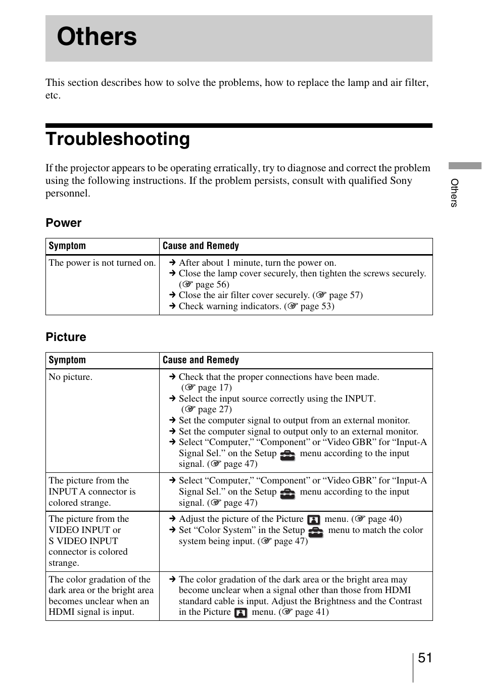 Sony VPL-AW15 User Manual | Page 51 / 76