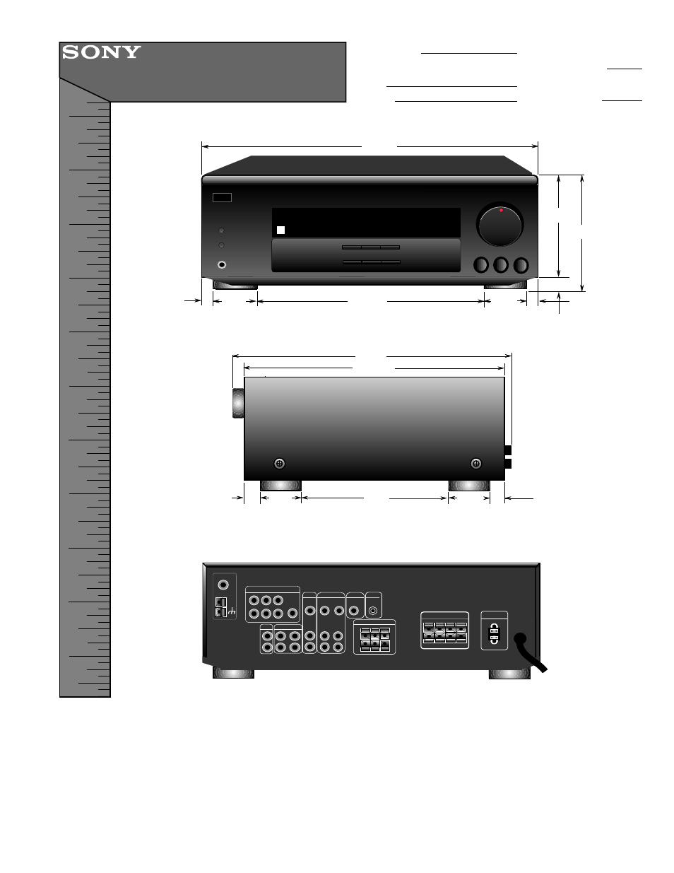 Sony STR-DE425 User Manual | 1 page