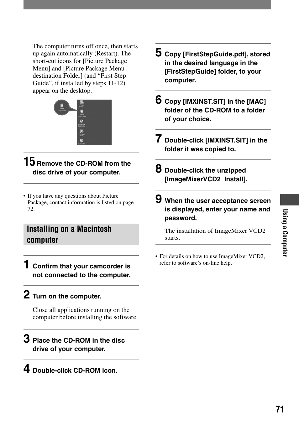 Sony DCR-PC55 User Manual | Page 71 / 115