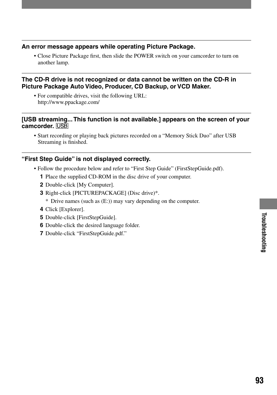 Sony DCR-PC55 User Manual | Page 93 / 115