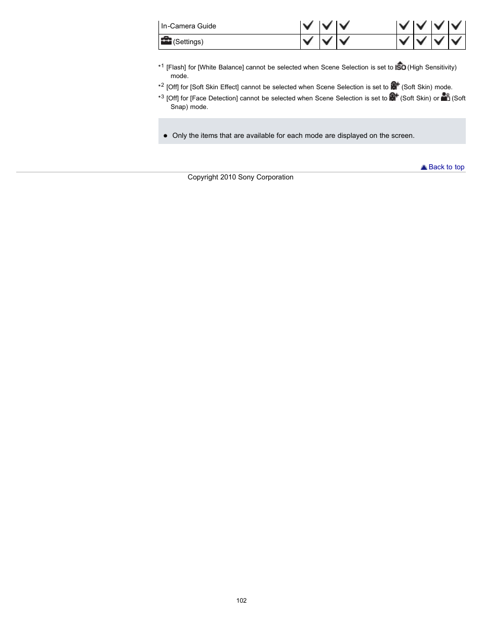 Sony DSC-W570 User Manual | Page 102 / 212