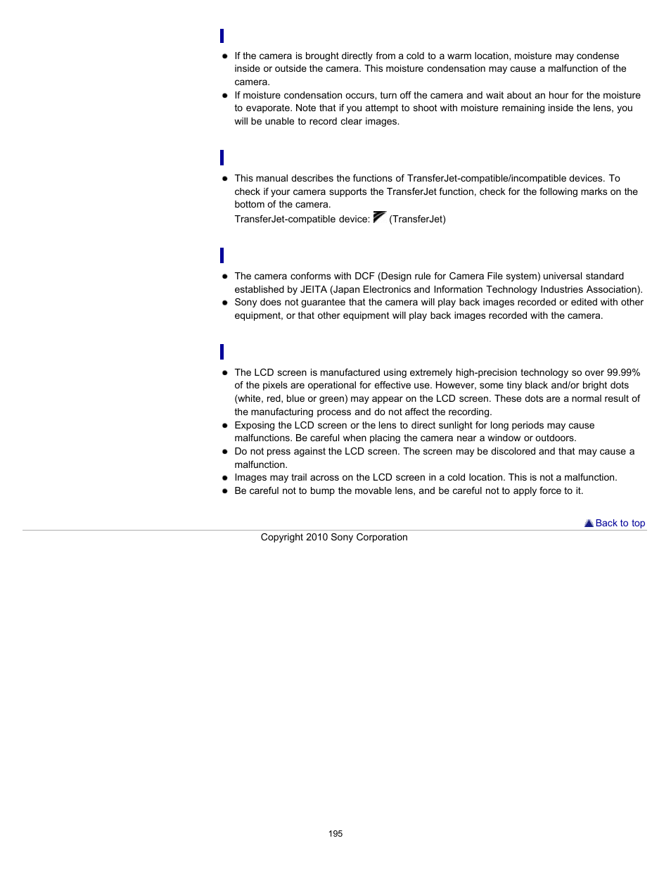 Sony DSC-W570 User Manual | Page 195 / 212