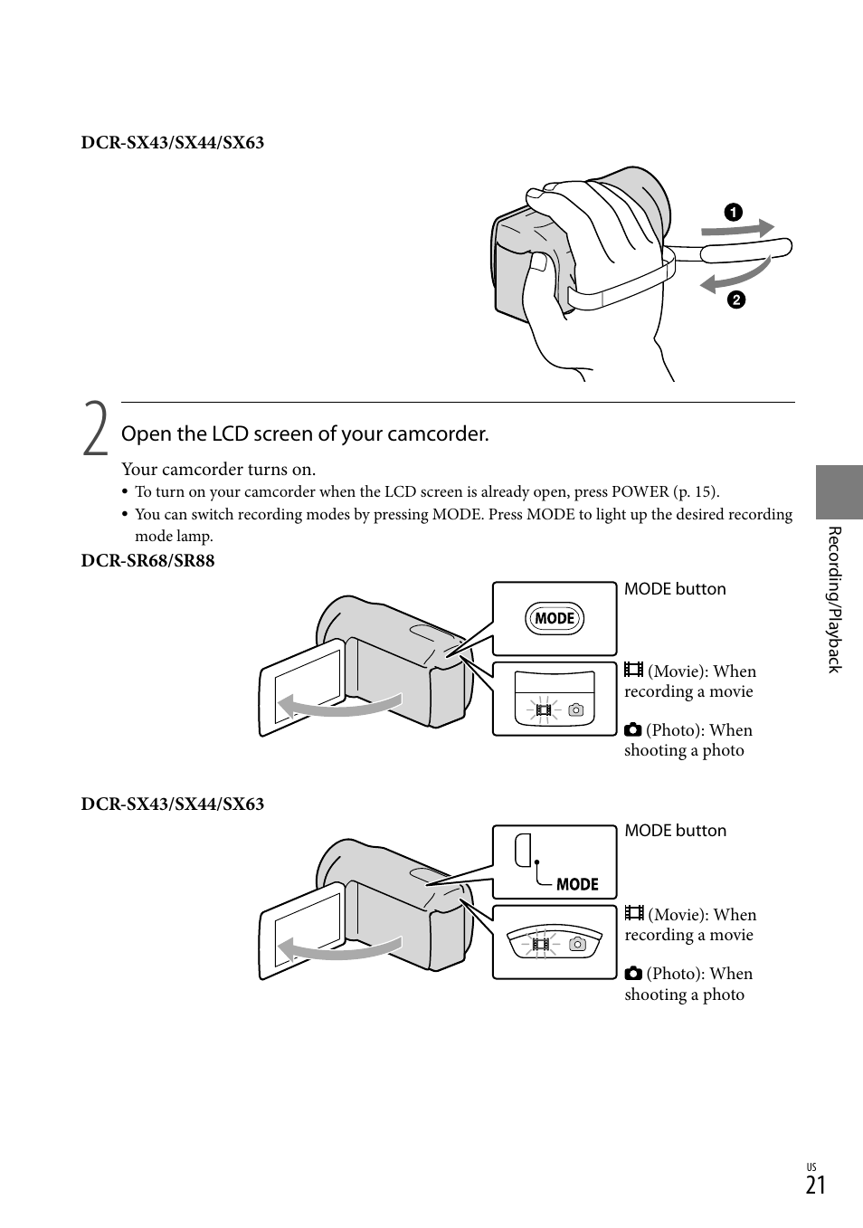 Sony DCR-SR88 User Manual | Page 21 / 98