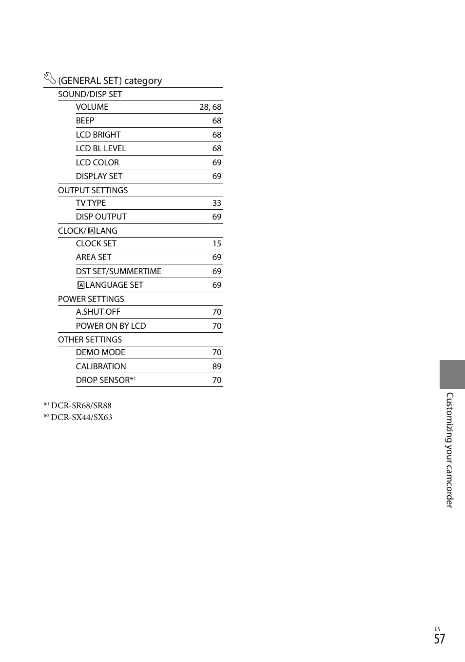 Sony DCR-SR88 User Manual | Page 57 / 98